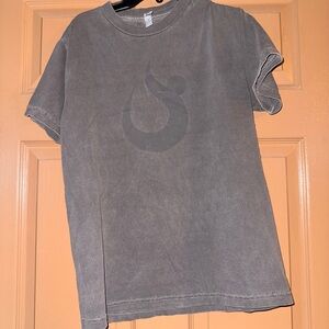 American Apparel 1301 Heavyweight Cotton T-Shirt Small Gray Hotwork Logo